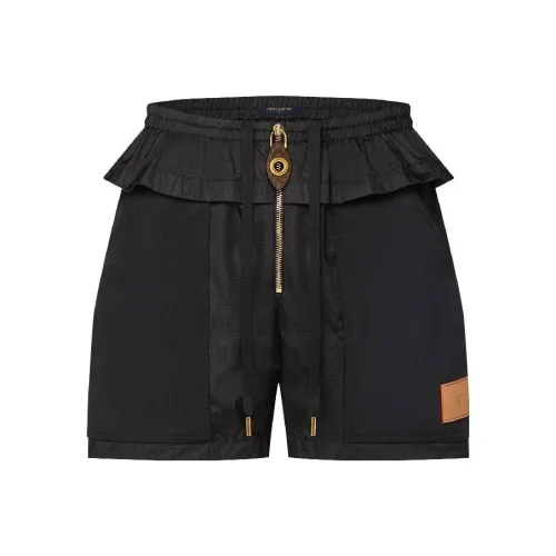 LOUIS VUITTON Черные Женские Повседневные Шорты