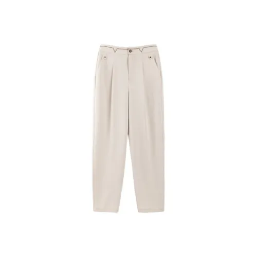 Pit Экрю Женские Повседневные Брюки