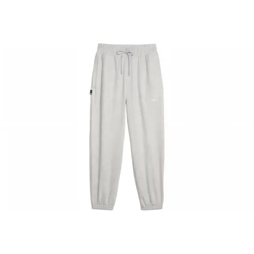 PUMA Светло-меланжевый серый Женские Вязаные Тренировочные Брюки