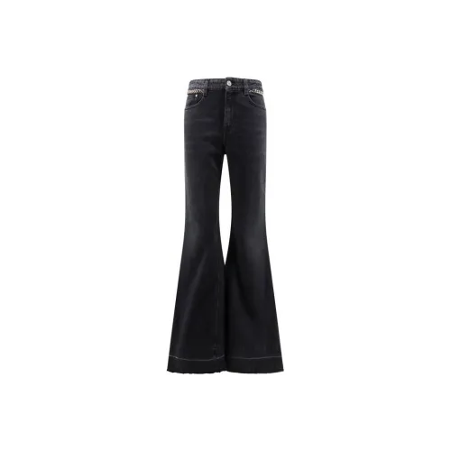 Stella McCartney Черные Женские Хлопковые Брюки