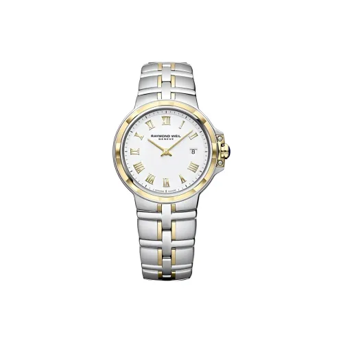 Raymond Weil Кварцевый механизм Женские часы 30 мм Белый циферблат Корпус из нержавеющей стали Ремешок из нержавеющей стали