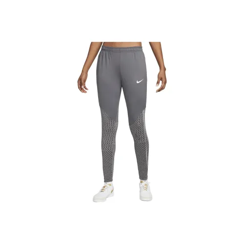 NIKE Dri FIT Strike Серебряные Женские Вязаные Тренировочные Брюки