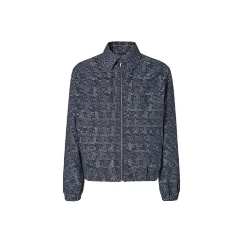 FENDI SS25 Denim Jacket Men's Blue