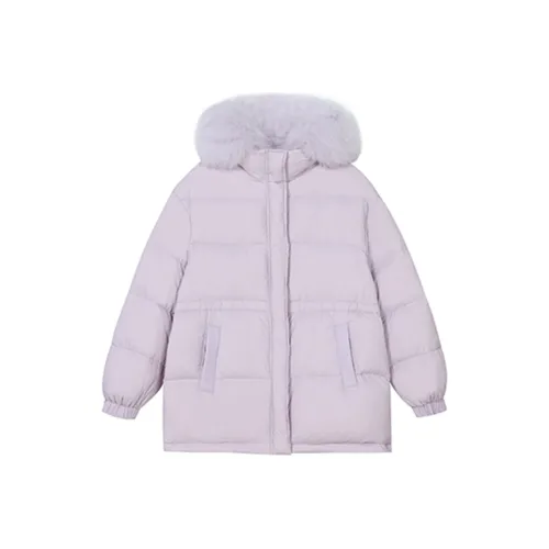 IDLE SOUL Хлопковый пуховик женский фиолетовый