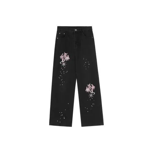 LBPC x PickleClub Черные Унисекс Джинсы