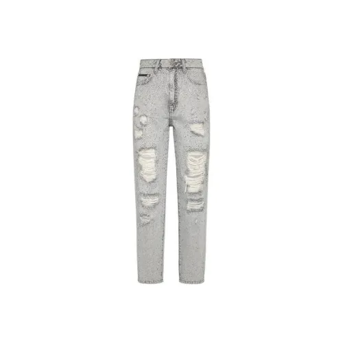 PHILIPP PLEIN Белые Женские Джинсы