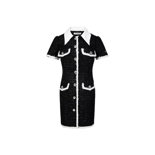 13 DEMARZO Женские Платья с Коротким Рукавом