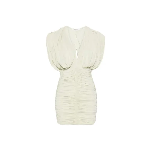 PHILOSOPHY DI LORENZO SERAFINI SS24 Короткий рукав Платье Женское Шалфейно-зеленый