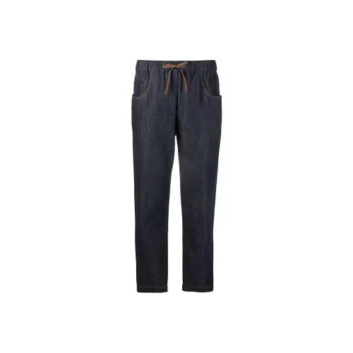 Brunello Cucinelli Темно-синие Женские Джинсы