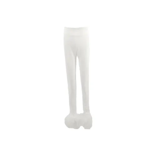 MIMI PLANGE Leggings Женские Pearl White