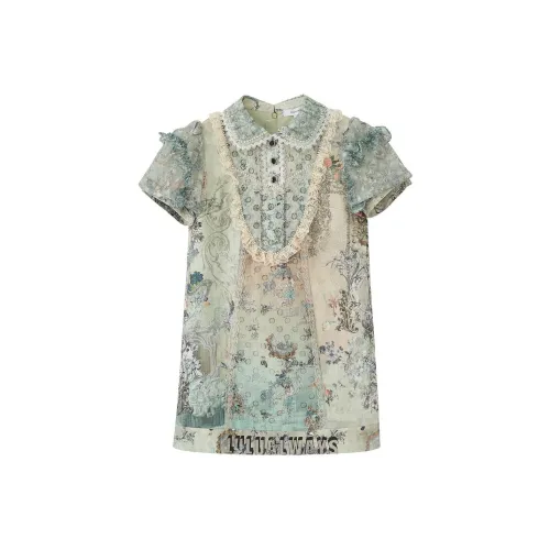 LULUALWAYS SS22 Платье Женское Изумрудно-Зеленый