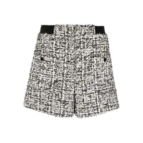SANDRO Черные/Белые Женские Повседневные Шорты