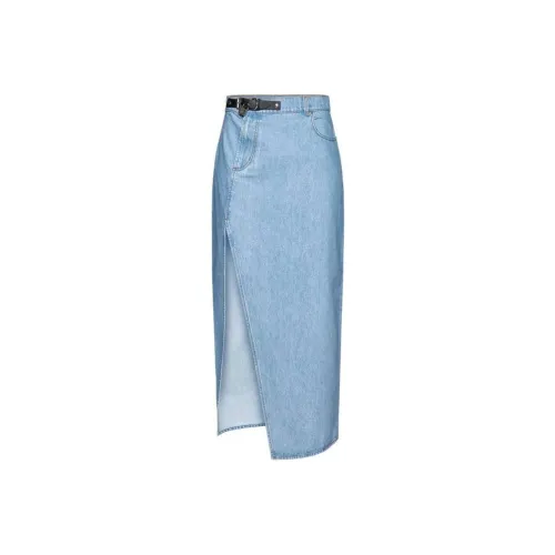 JW Anderson Blue Женские Джинсовые Длинные Юбки