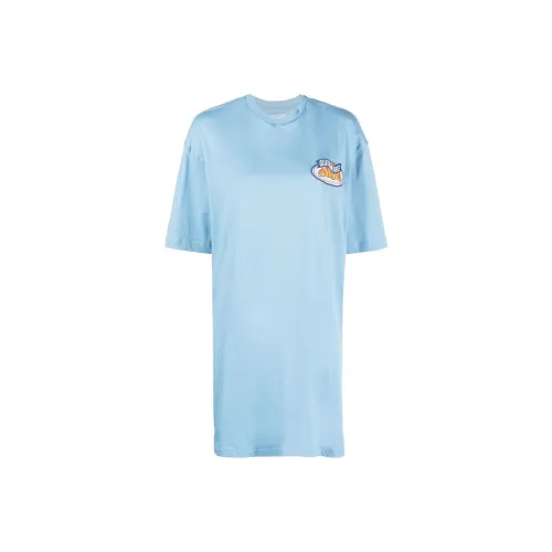 Opening Ceremony Светло-синий Женские Короткие Платья с Рукавами