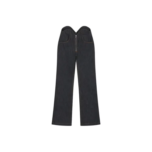 WE11DONE Джинсы Женские Морской Синий