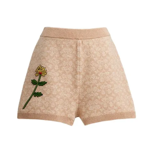 COACH Observed By Us Повседневные шорты Женские Экрю