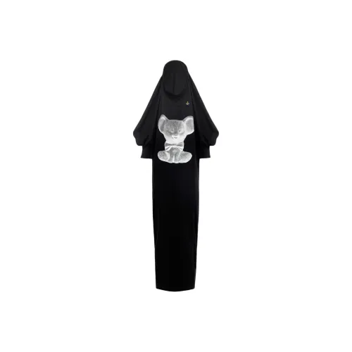 Vivienne Westwood Black Женские Короткие Платья с Рукавами