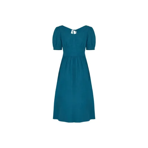 THE SEA LIFE A Линия Юбка Платье Порт Синий