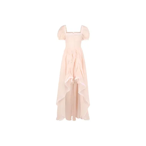 Selkie BLYTHE Розовый Женские Короткие Платья с Длинными Рукавами