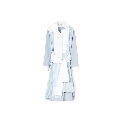 LOEWE Blue Женские Длинные Рукава Платья