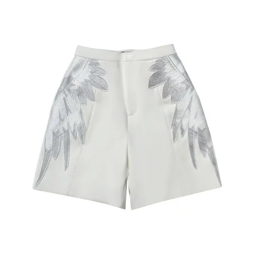JI CHENG Белые Женские Повседневные Шорты