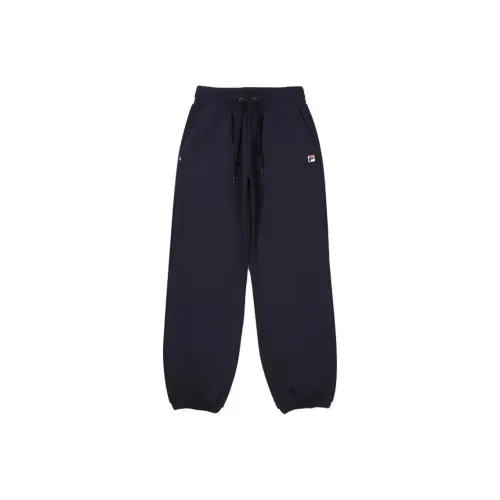 FILA Темно-синие Женские Вязаные Тренировочные Брюки