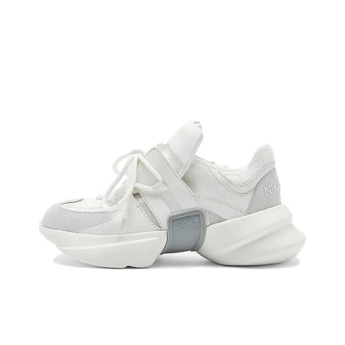 NINE WEST Низкий топ массивные кроссовки женские белые серые