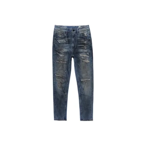 ABLE JEANS Масляно-синий Женские Джинсы