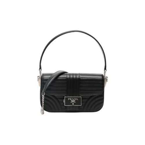 PRADA Кожа Одно Плечо Сумка Стандартная Женская Черная