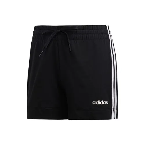 Adidas Essentials 3 Stripes Черные Женские Повседневные шорты