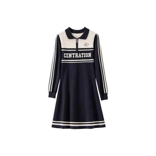 BANANA CICI A-линия Юбка Платье Темно-синий