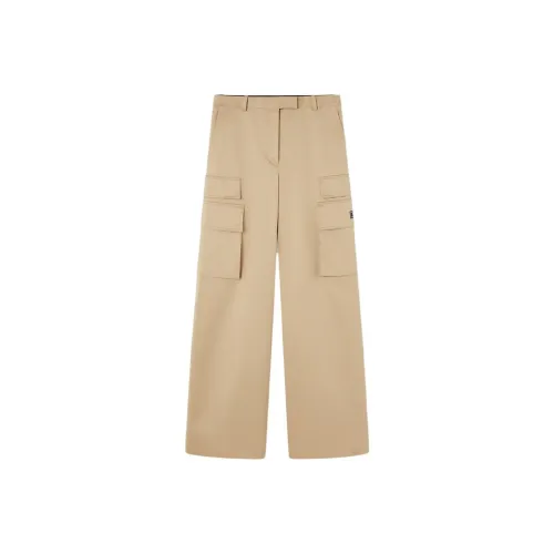VERSACE Карго Брюки Женские Бежевые