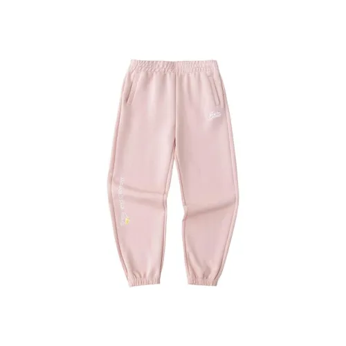 Anta Life Collection Бежево-песочный Розовый Женские Вязаные Тренировочные Брюки