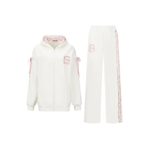 Girly Fancy Club Свитшот Комплект Женский Кремовый Абрикос