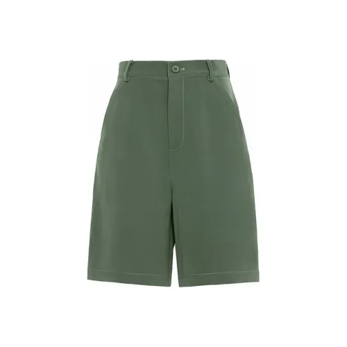 MEIYANG Мятно-зеленые Женские Повседневные Шорты