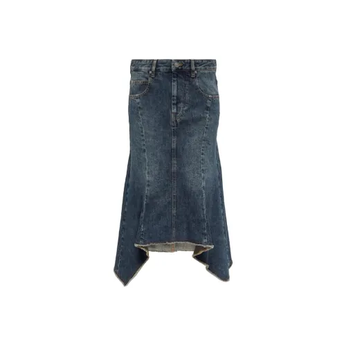 ISABEL MARANT ETOILE Деним Длинная Юбка Женская Синяя