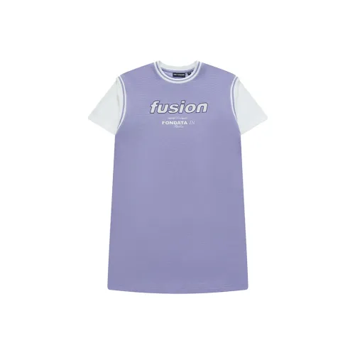 FILA FUSION SS24 Короткий рукав Платье Женское Светло-фиолетовое