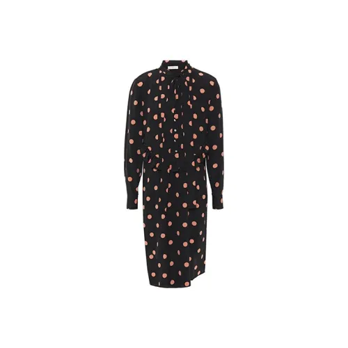 TORY BURCH Длинное платье с длинными рукавами женское