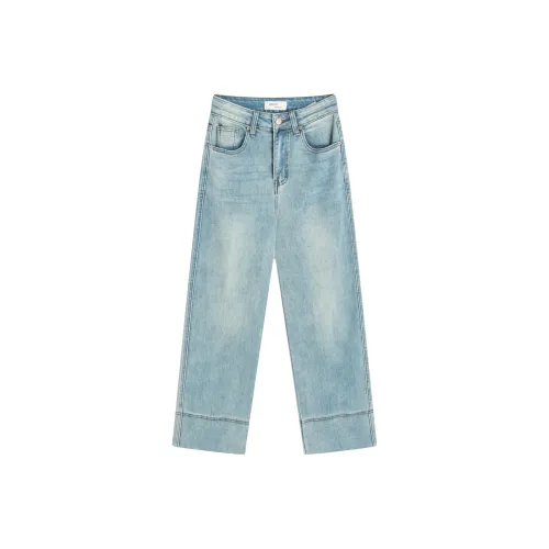 Delight In You Джинсы Женские Джинсовый Синий