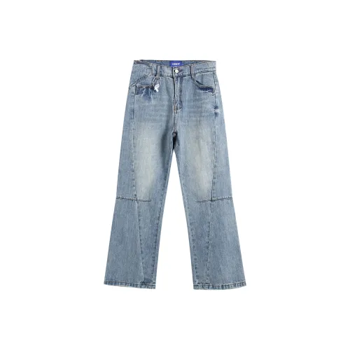 CODICE.HE Прямой крой Умеренный Джинсы Женские Синий