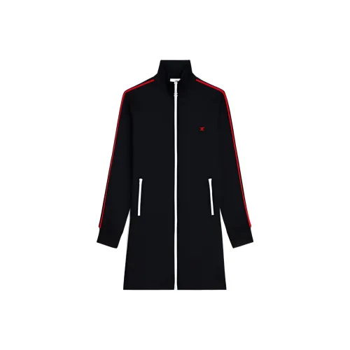 CELINE Черное Женское Длинное Платье с Рукавами