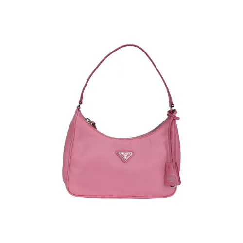 PRADA Нейлоновая сумка через плечо подмышечная сумка сумка через плечо мини женская розовая