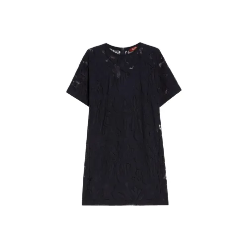 MaxMara Studio Luis Коллекция Короткий рукав Платье Женское Черное