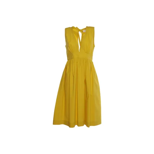 PAROSH Желтые Женские Платья без рукавов