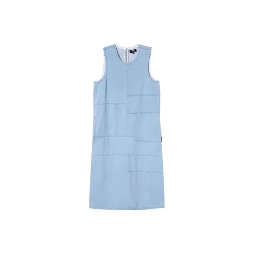 Stussy Женские Платья Синего Цвета без Рукавов