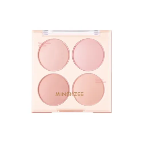 MINSHZEE Многоцветный Сладкий стиль Четыре Цвет Румяна Пластина Корректирующий Тон Кожи Осветляющий Тон Кожи Естественный Цвет Лиц