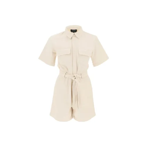 A.P.C Бежевые Женские Комбинезоны