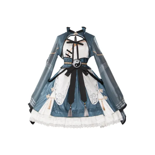 Leopard Kitten Длинное платье с длинными рукавами женское