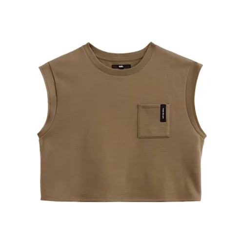 Vans T-Shirt Женская Серый Коричневый