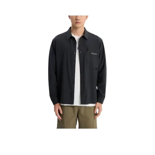 Columbia совместный бренд Transit SS25 Рубашка Мужская Черная